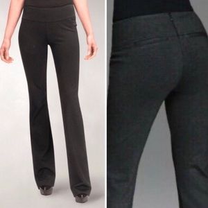 CAbi Charcoal Grey Ponte Flare Trouser Pants 8